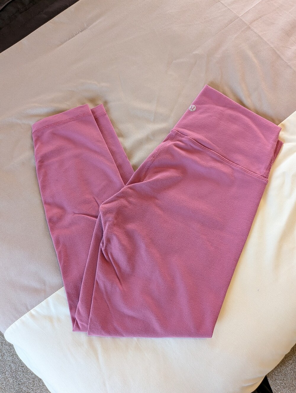 Lululemon Wunder Under High Rise Tight 25" LW5BJVS Moss Rose Pink Size 10